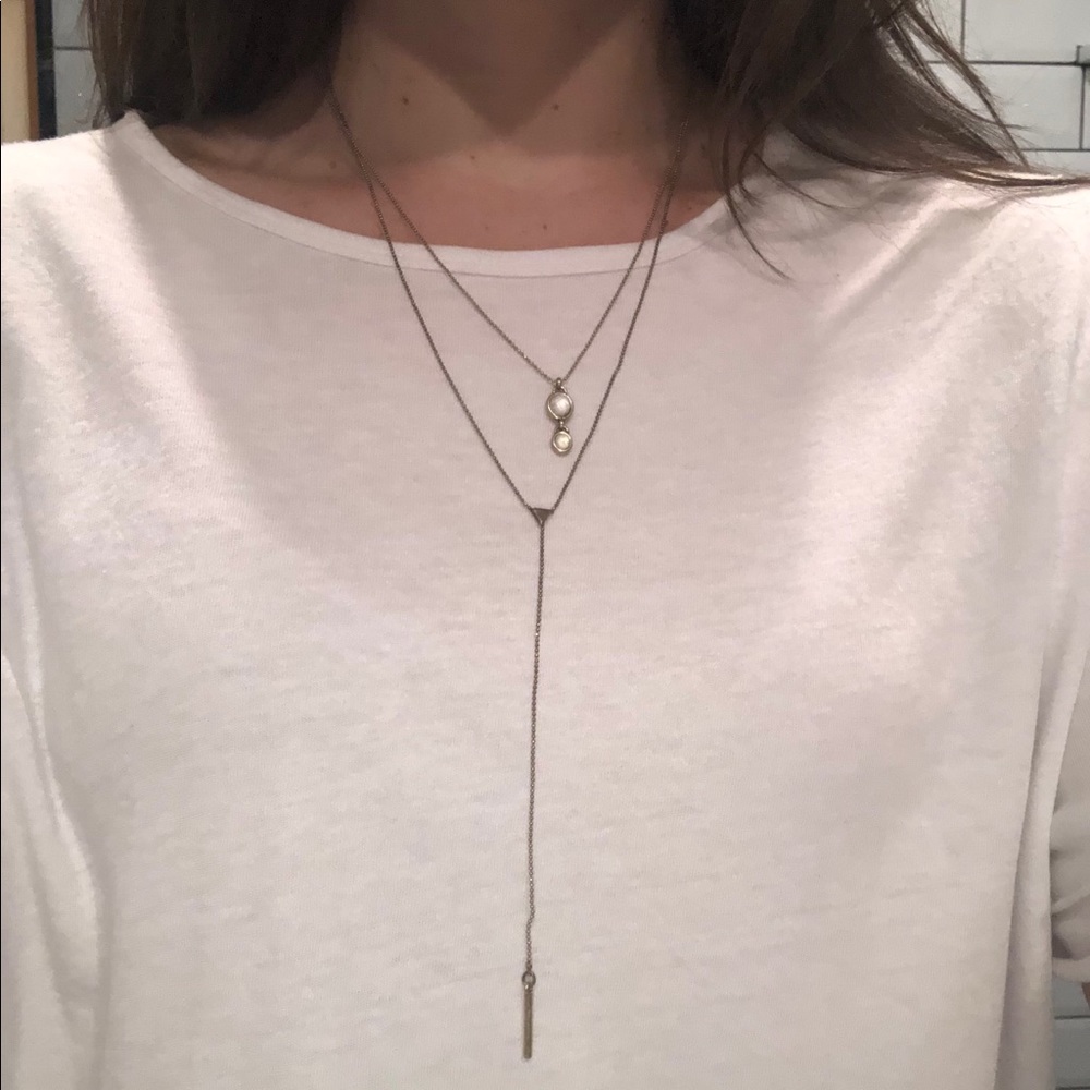 Lucky Brand Layering Y Necklace